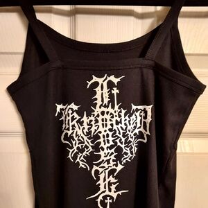 knocked loose crop Top tank top Shirt cross idc that you hate yourself tank